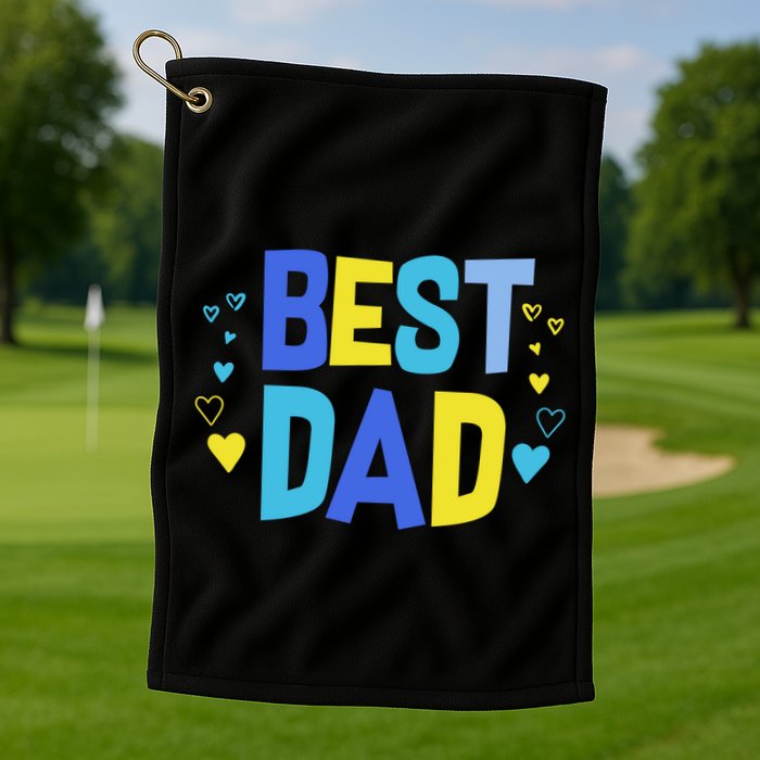 Best Dad Golf Towel