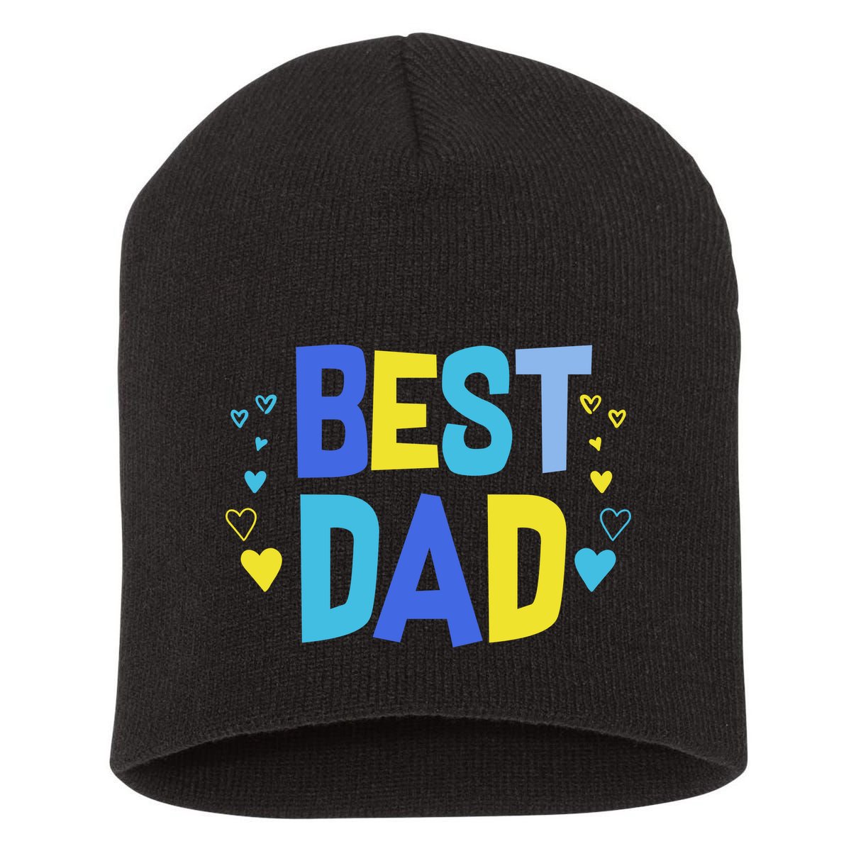 Best Dad Short Acrylic Beanie
