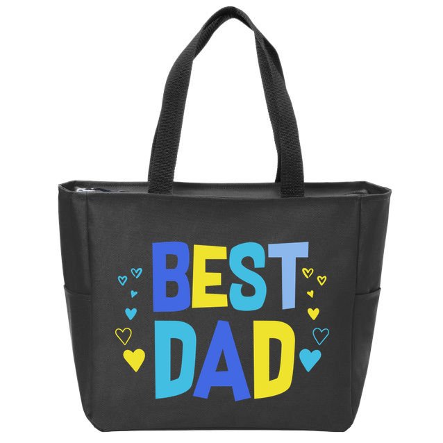 Best Dad Zip Tote Bag