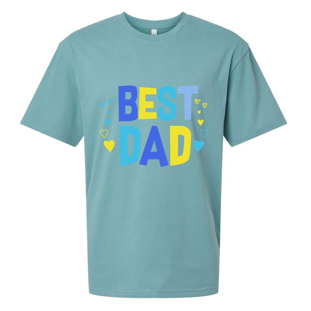 Best Dad Sueded Cloud Jersey T-Shirt