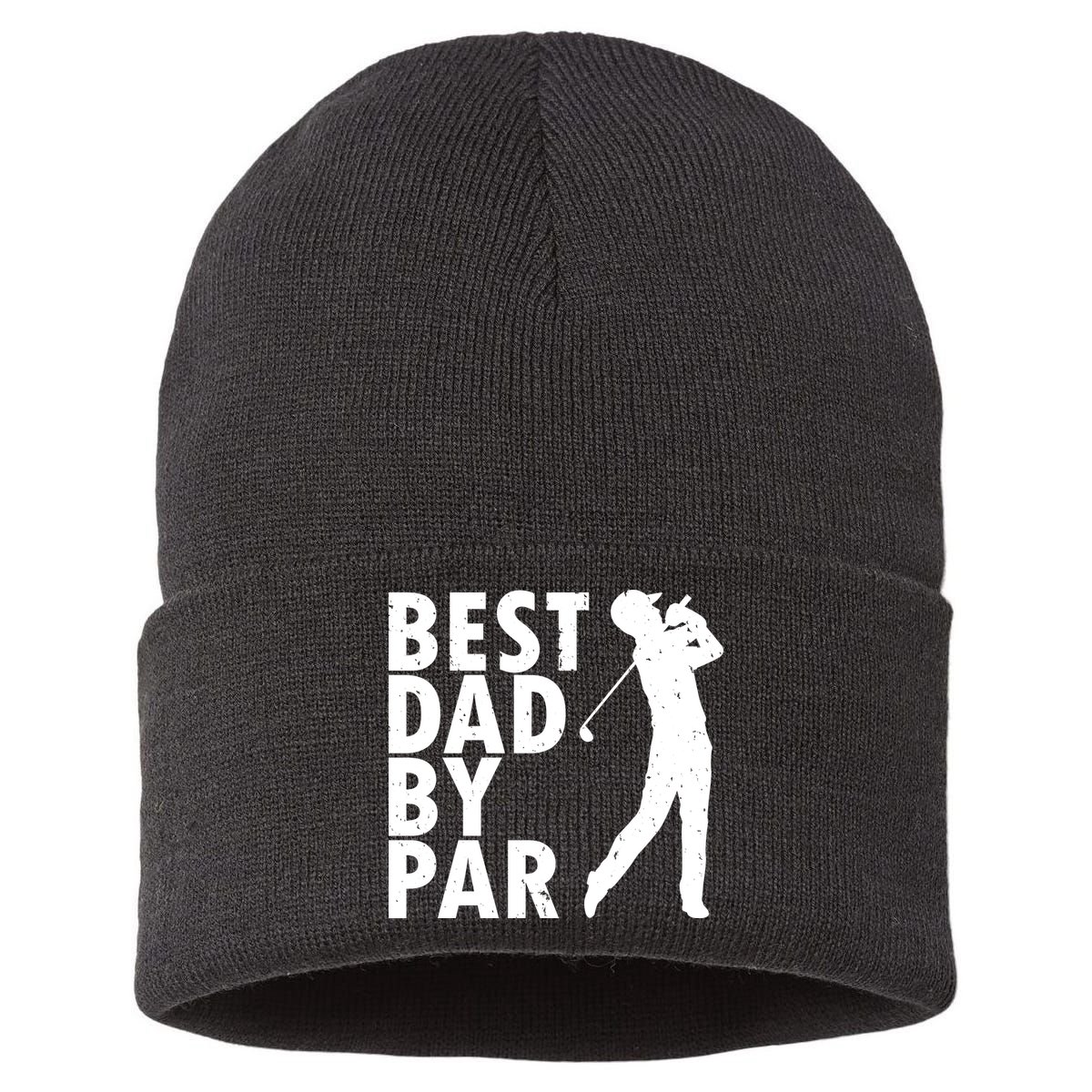 Best Dad By Par Sustainable Knit Beanie
