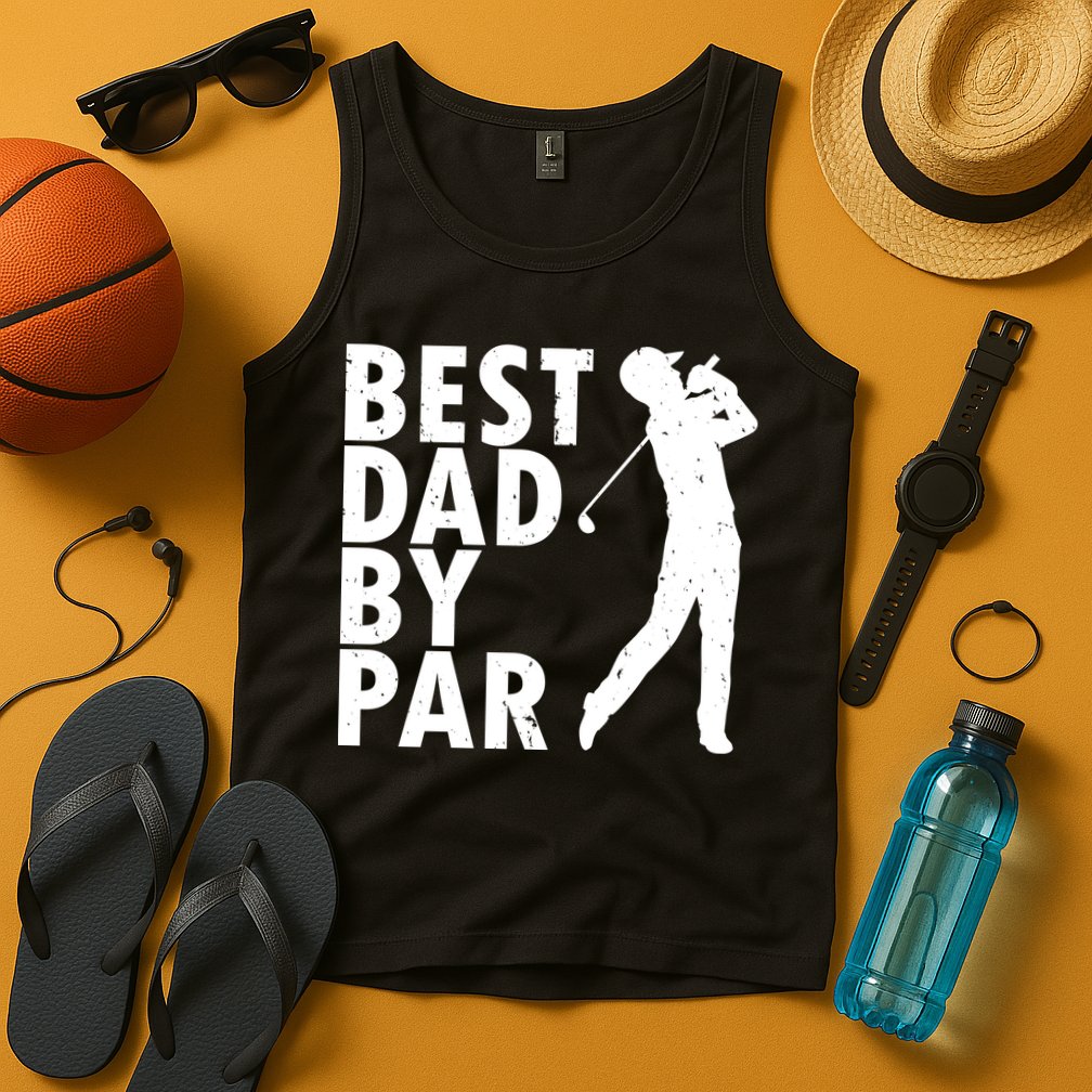Best Dad By Par Tank Top