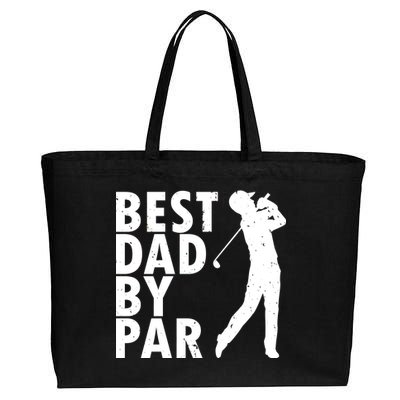 Best Dad By Par Cotton Canvas Jumbo Tote