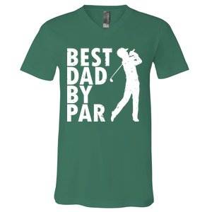 Best Dad By Par V-Neck T-Shirt