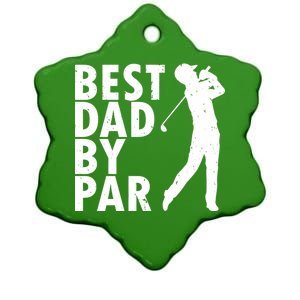 Best Dad By Par Ceramic Star Ornament