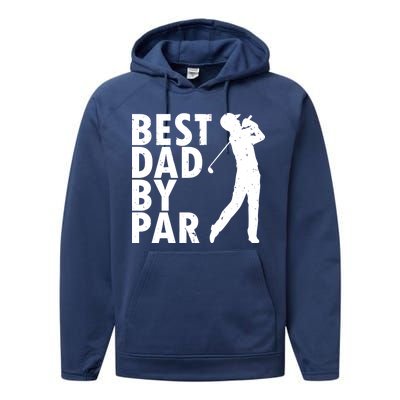 Best Dad By Par Performance Fleece Hoodie