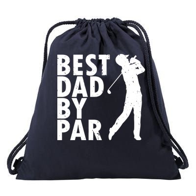 Best Dad By Par Drawstring Bag