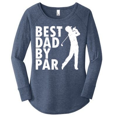 Best Dad By Par Women's Perfect Tri Tunic Long Sleeve Shirt