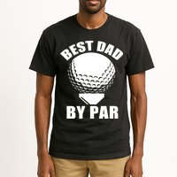 Best Dad By Par Funny Golf Dad Tall T-Shirt