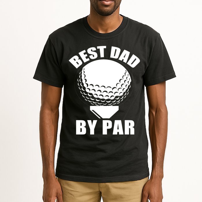 Best Dad By Par Funny Golf Dad Tall T-Shirt