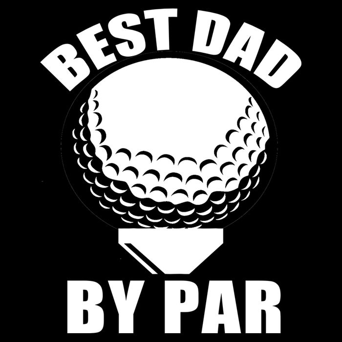 Best Dad By Par Funny Golf Dad Tall T-Shirt