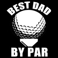 Best Dad By Par Funny Golf Dad Impact Tech Backpack