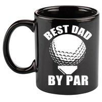 Best Dad By Par Funny Golf Dad 11oz C Handle Ceramic Mug