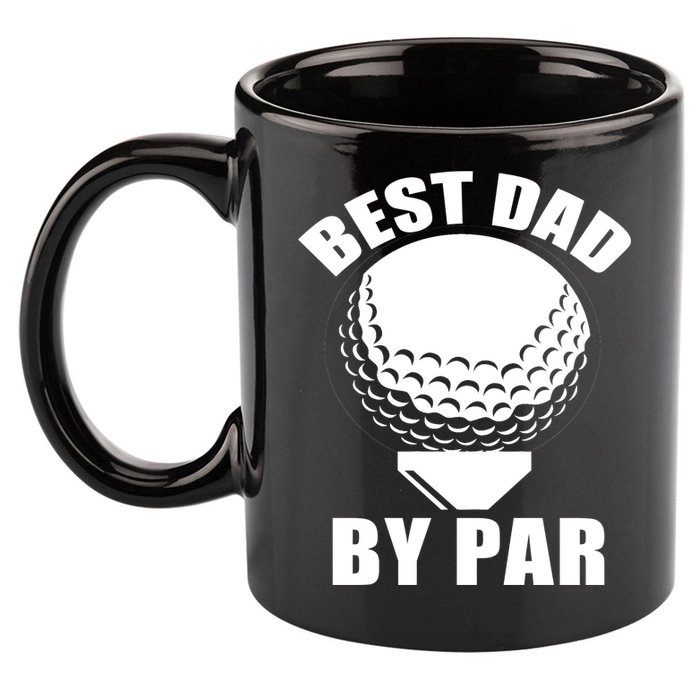 Best Dad By Par Funny Golf Dad 11oz C Handle Ceramic Mug