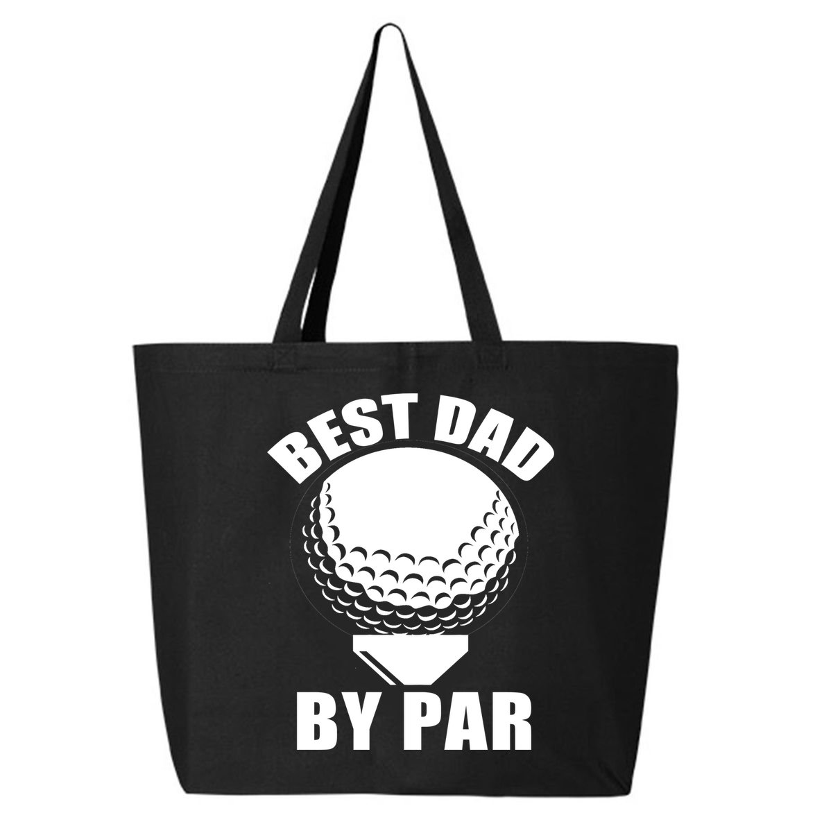 Best Dad By Par Funny Golf Dad 25L Jumbo Tote
