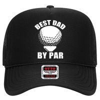 Best Dad By Par Funny Golf Dad Trucker Hat