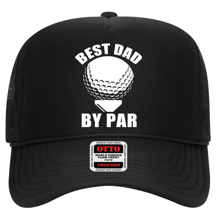 Best Dad By Par Funny Golf Dad Trucker Hat