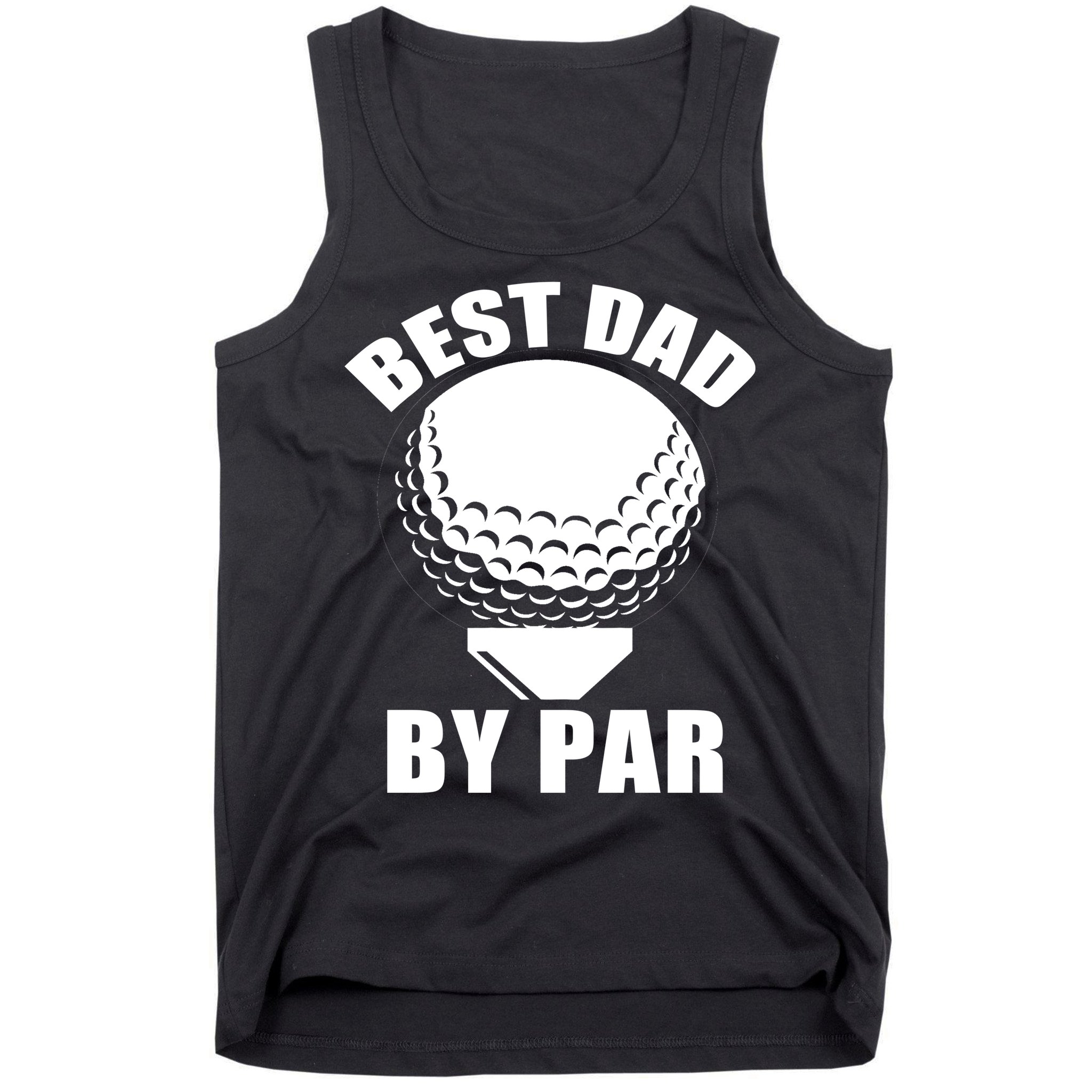 Best Dad By Par Funny Golf Dad Tank Top