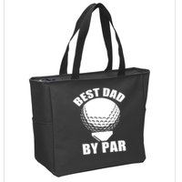 Best Dad By Par Funny Golf Dad Zip Tote Bag