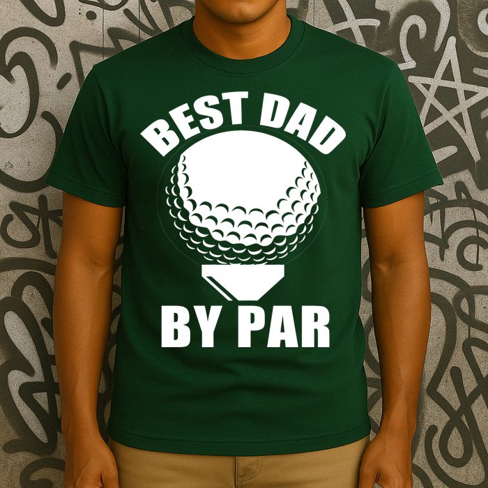 Best Dad By Par Funny Golf Dad T-Shirt
