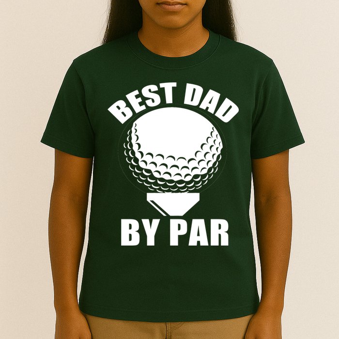 Best Dad By Par Funny Golf Dad T-Shirt