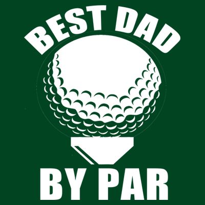 Best Dad By Par Funny Golf Dad T-Shirt