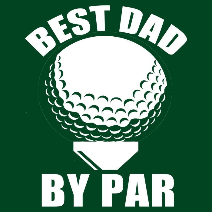 Best Dad By Par Funny Golf Dad T-Shirt