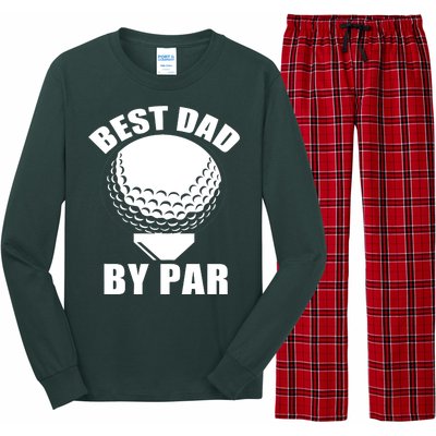 Best Dad By Par Funny Golf Dad Long Sleeve Pajama Set