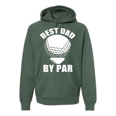 Best Dad By Par Funny Golf Dad Premium Hoodie