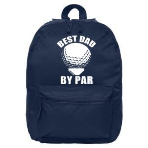 Best Dad By Par Funny Golf Dad 16 in Basic Backpack