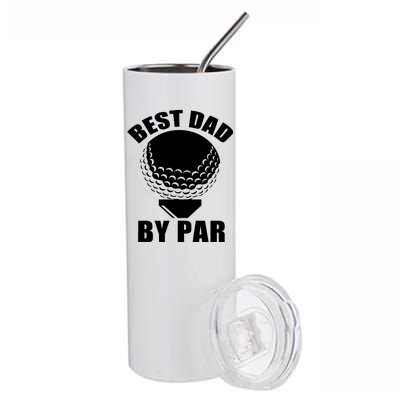 Best Dad By Par Funny Golf Dad Stainless Steel Tumbler