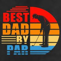 Best Dad By Par Retro Golf Sunset Adult Drive Performance Visor