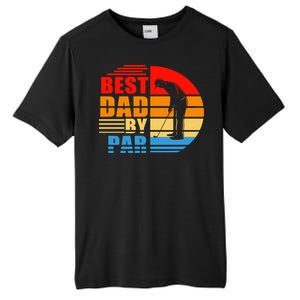 Best Dad By Par Retro Golf Sunset Tall Fusion ChromaSoft Performance T-Shirt