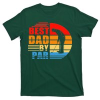 Best Dad By Par Retro Golf Sunset T-Shirt