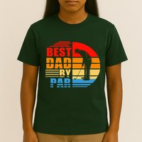 Best Dad By Par Retro Golf Sunset T-Shirt