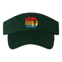 Best Dad By Par Retro Golf Sunset Valucap Bio-Washed Visor