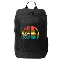 Best Dad By Par Retro Sunset City Backpack