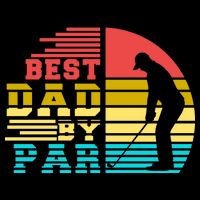 Best Dad By Par Retro Sunset City Backpack