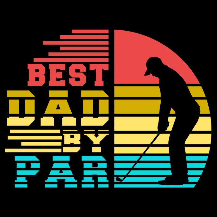 Best Dad By Par Retro Sunset City Backpack