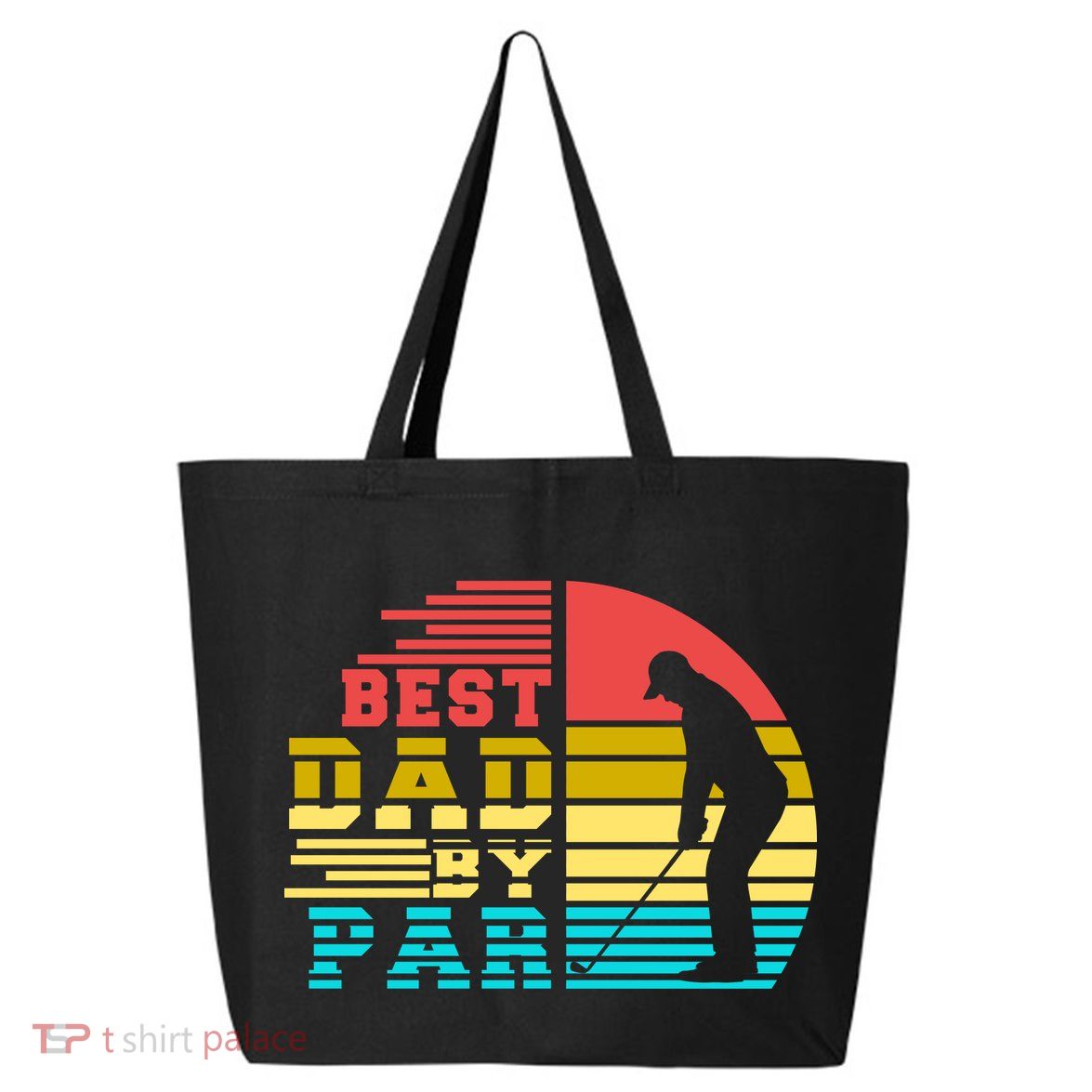 Best Dad By Par Retro Sunset 25L Jumbo Tote