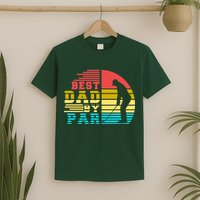 Best Dad By Par Retro Sunset T-Shirt