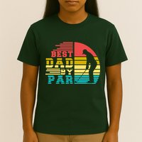 Best Dad By Par Retro Sunset T-Shirt