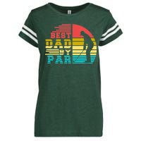 Best Dad By Par Retro Sunset Enza Ladies Jersey Football T-Shirt