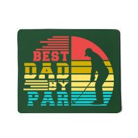 Best Dad By Par Retro Sunset Mousepad