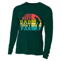 Best Dad By Par Retro Sunset Cooling Performance Long Sleeve Crew
