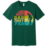 Best Dad By Par Retro Sunset Premium T-Shirt