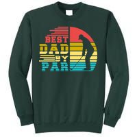 Best Dad By Par Retro Sunset Tall Sweatshirt