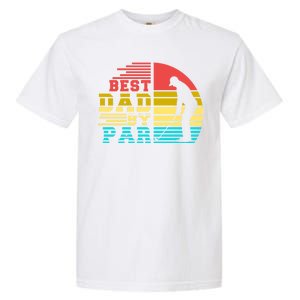 Best Dad By Par Retro Sunset Garment-Dyed Heavyweight T-Shirt