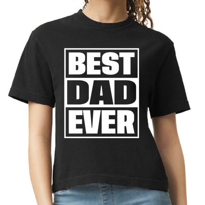 Best Dad Ever Comfort Colors Boxy T-Shirt