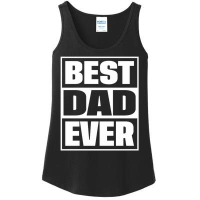 Best Dad Ever Ladies Essential Tank